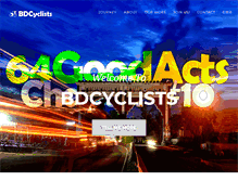 Tablet Screenshot of bdcyclists.com